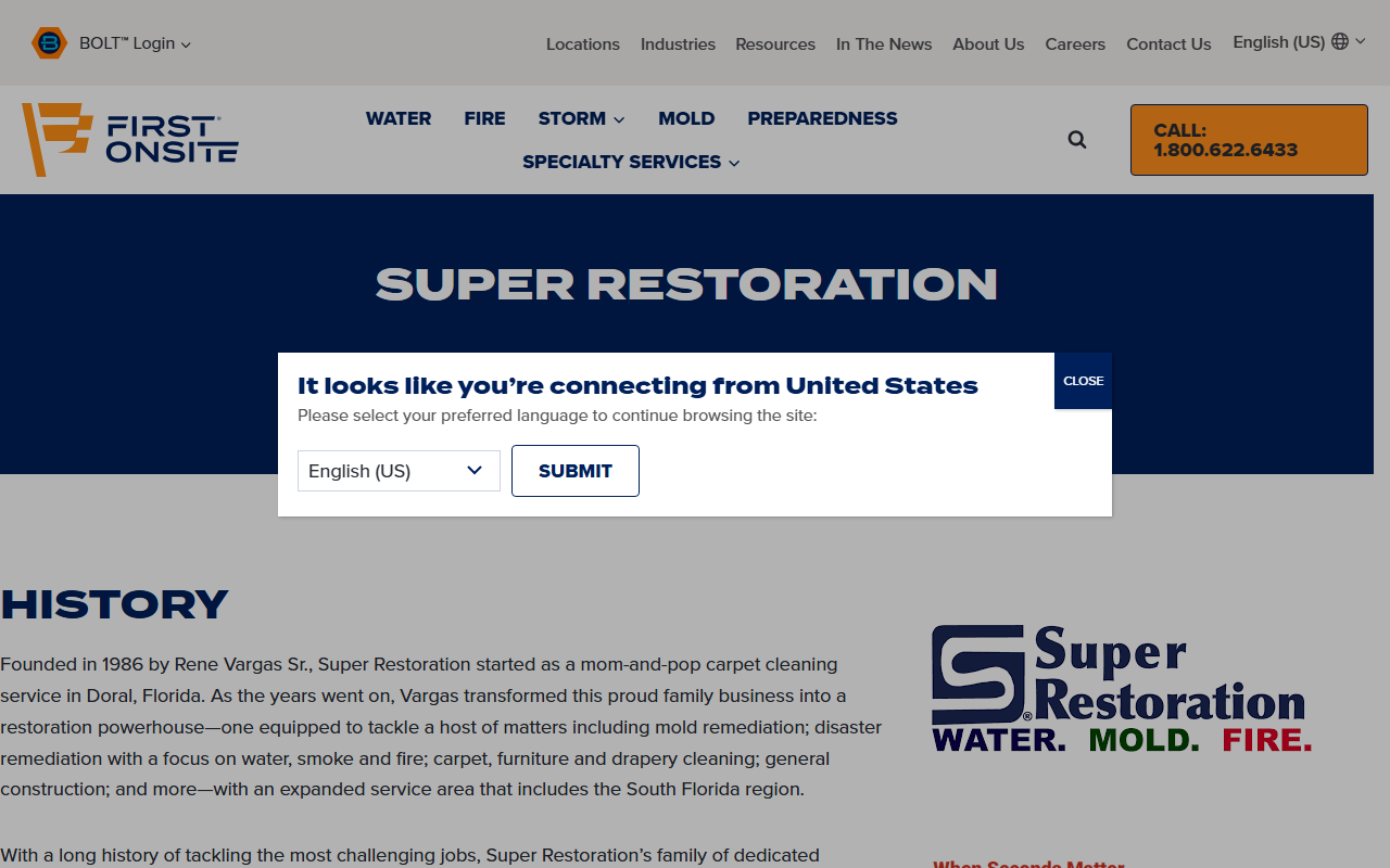 1800callsuper.com screenshot