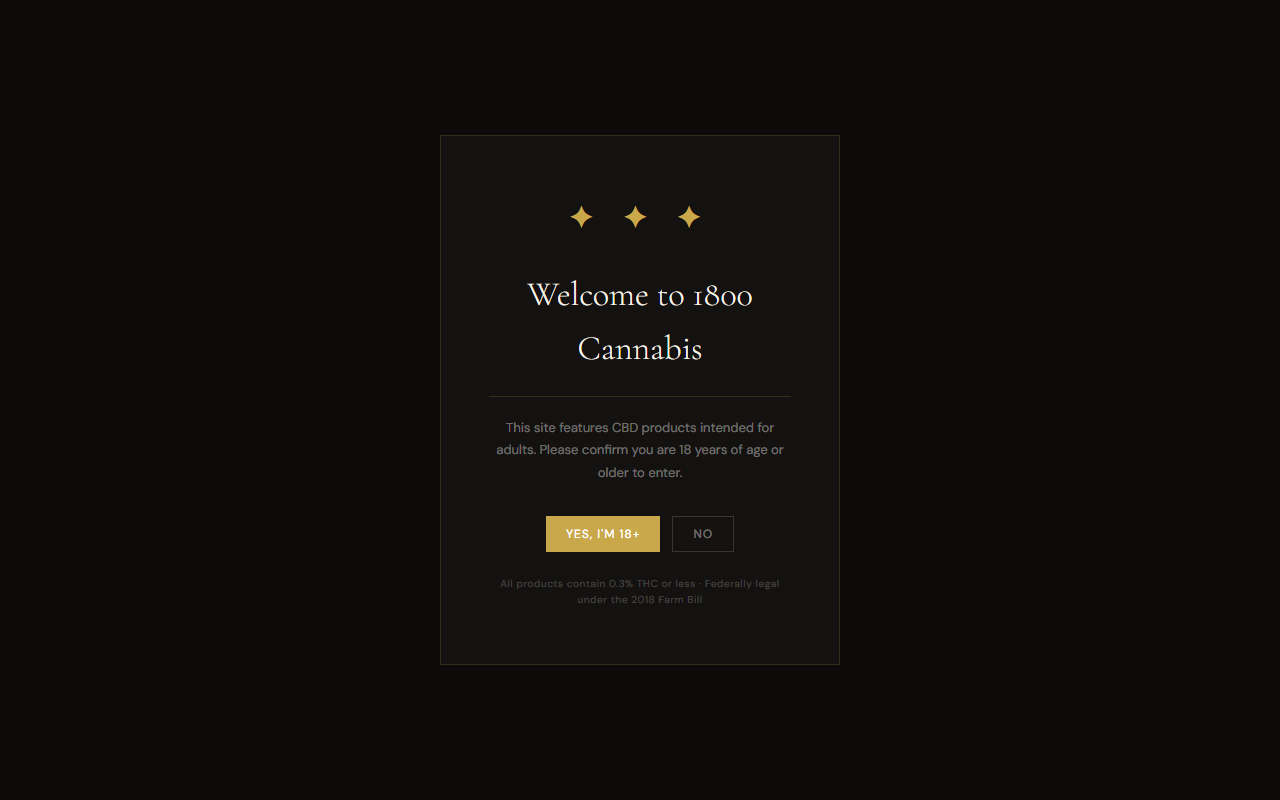 1800cannabis.com screenshot