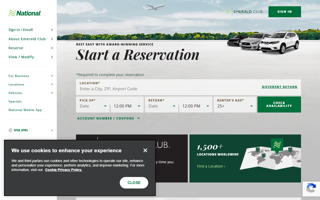 1800carrrent.com screenshot