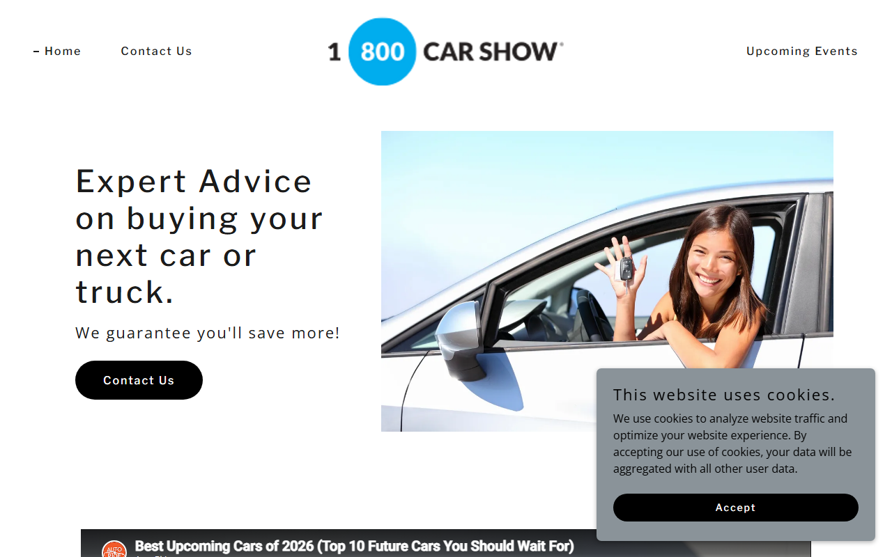 1800carshows.com screenshot