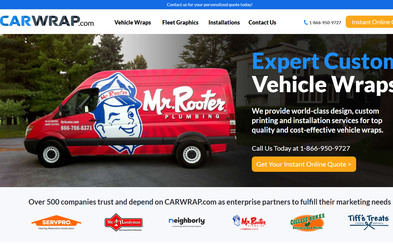1800carwrap.com screenshot