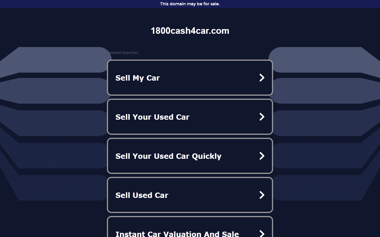 1800cash4car.com screenshot