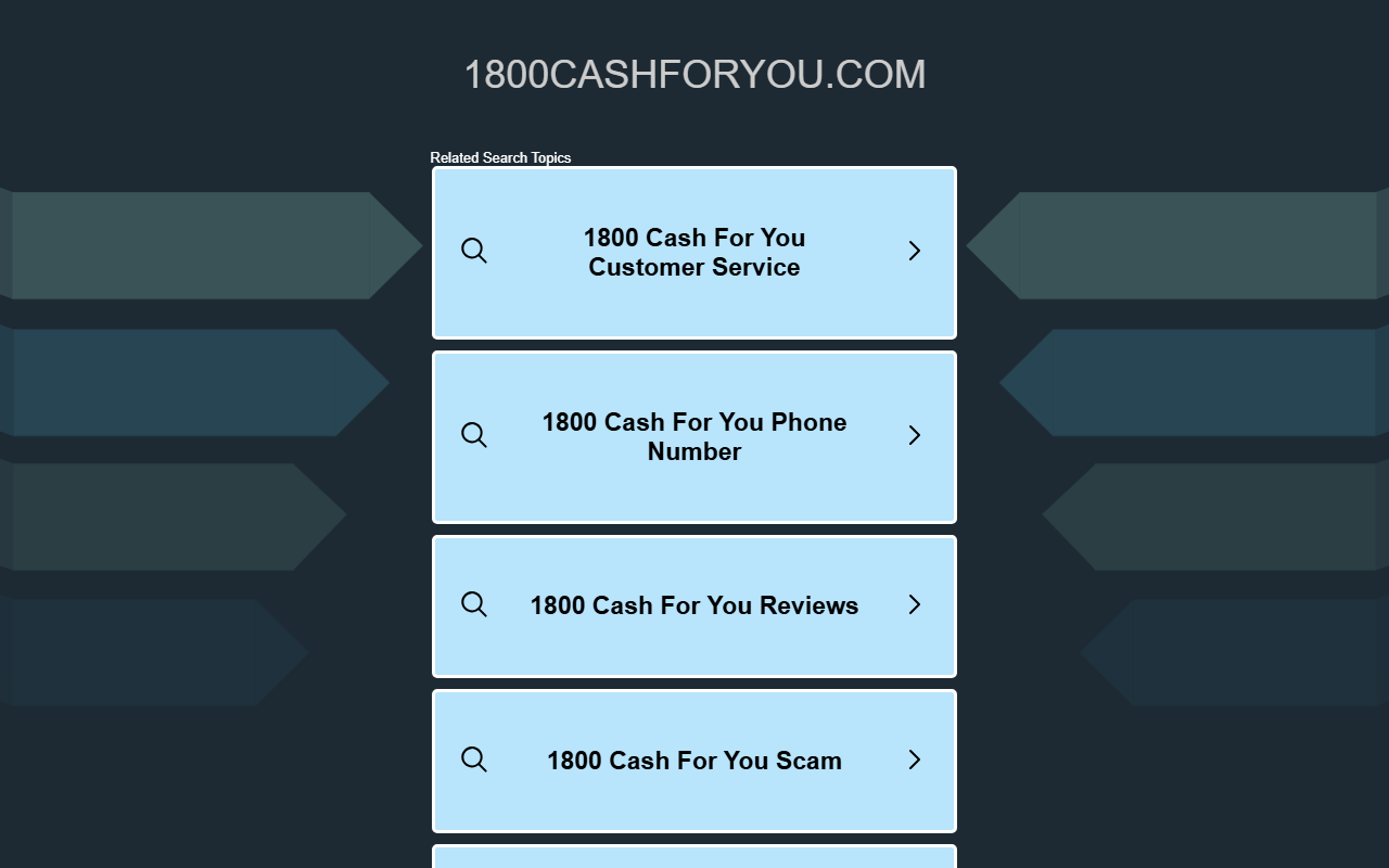 1800cashforyou.com screenshot