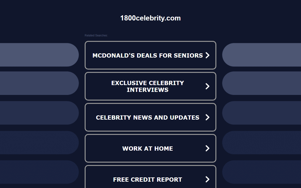 1800celebrity.com screenshot