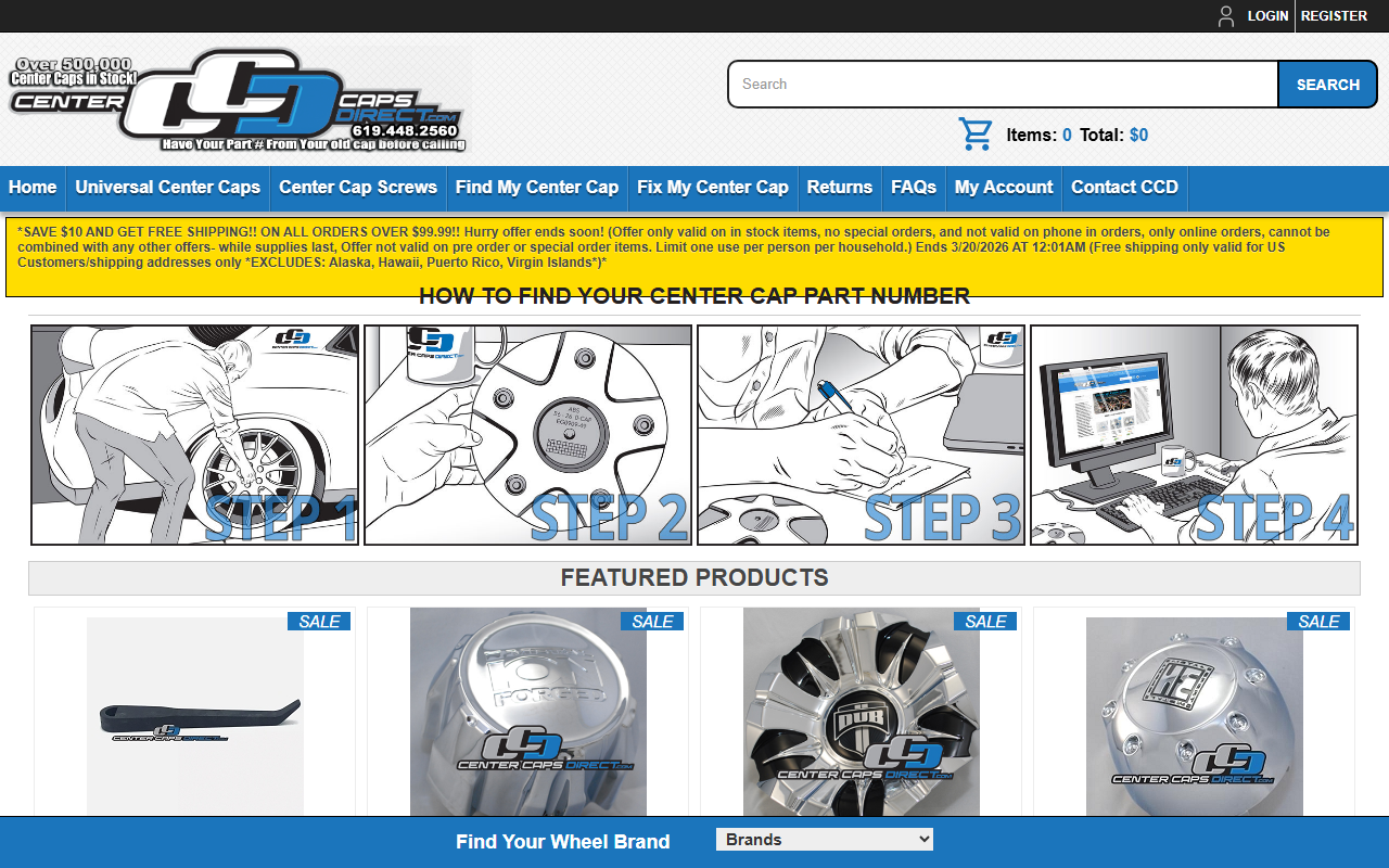 1800centercaps.com screenshot