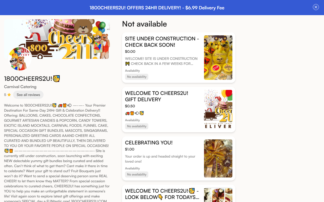 1800cheers2u.com screenshot