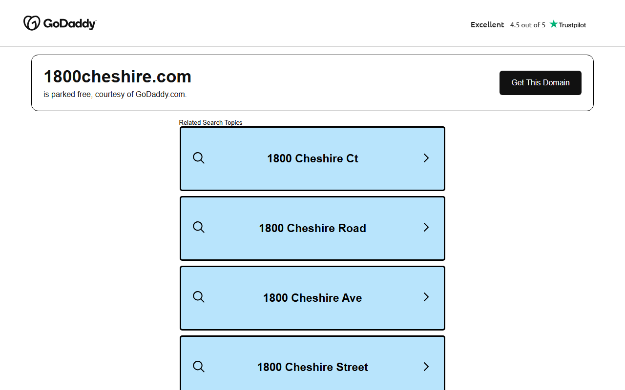 1800cheshire.com screenshot