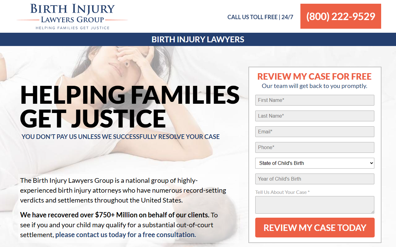 1800childlaw.com screenshot