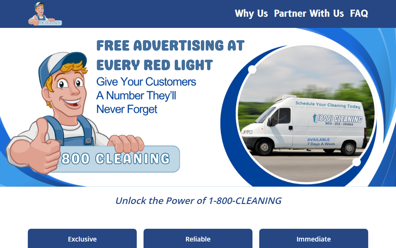 1800cleaning.com screenshot