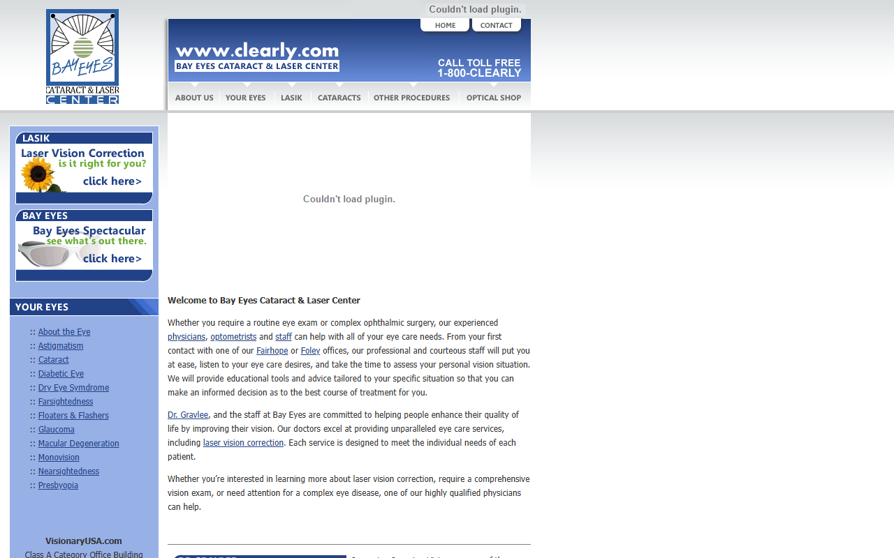 1800clearly.com screenshot