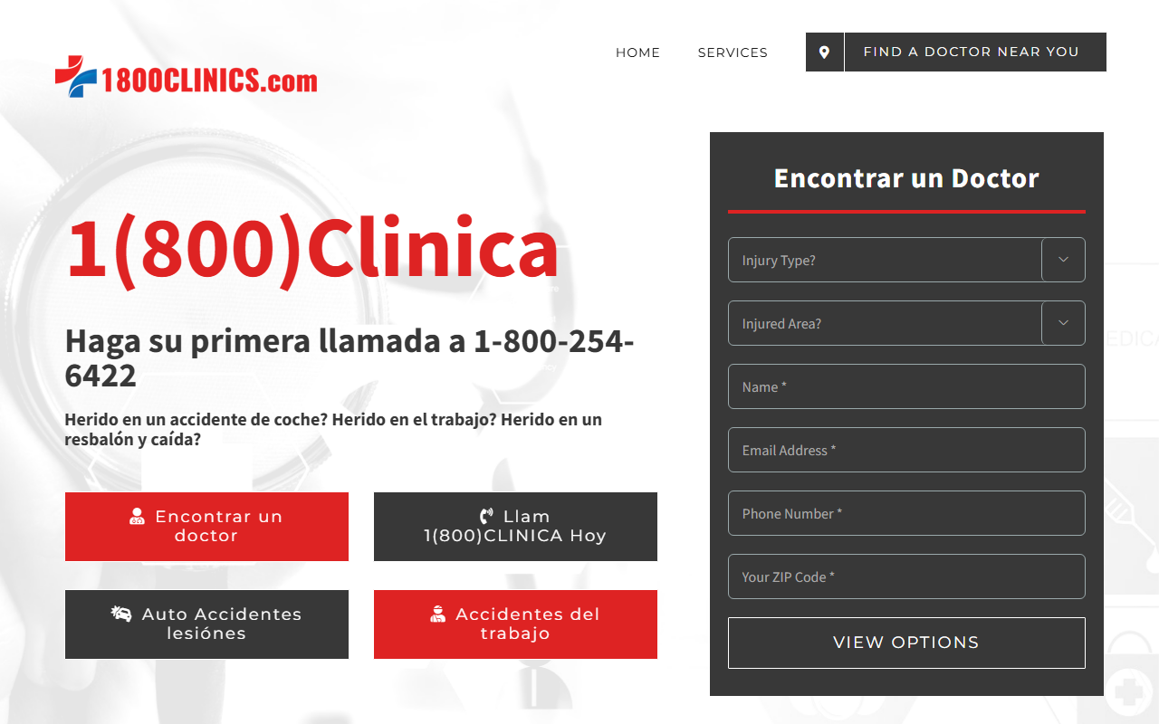 1800clinica.com screenshot