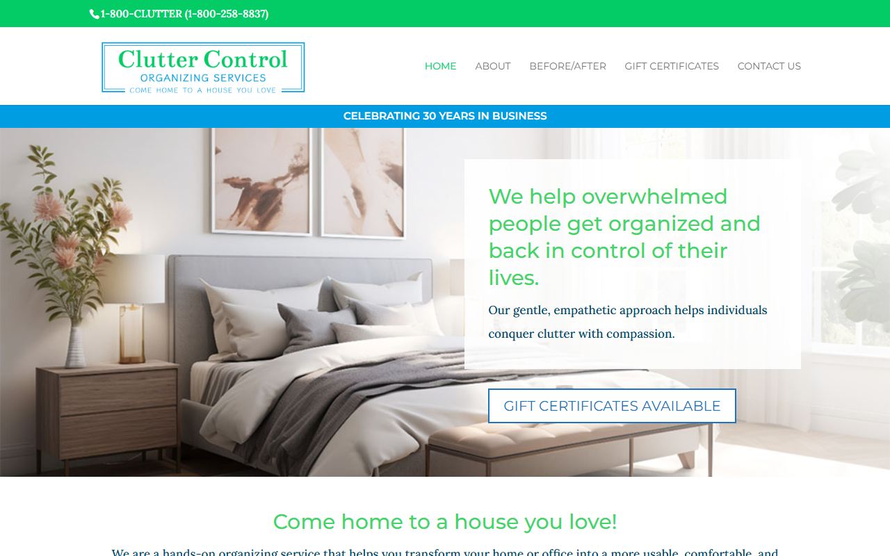 1800clutter.com screenshot