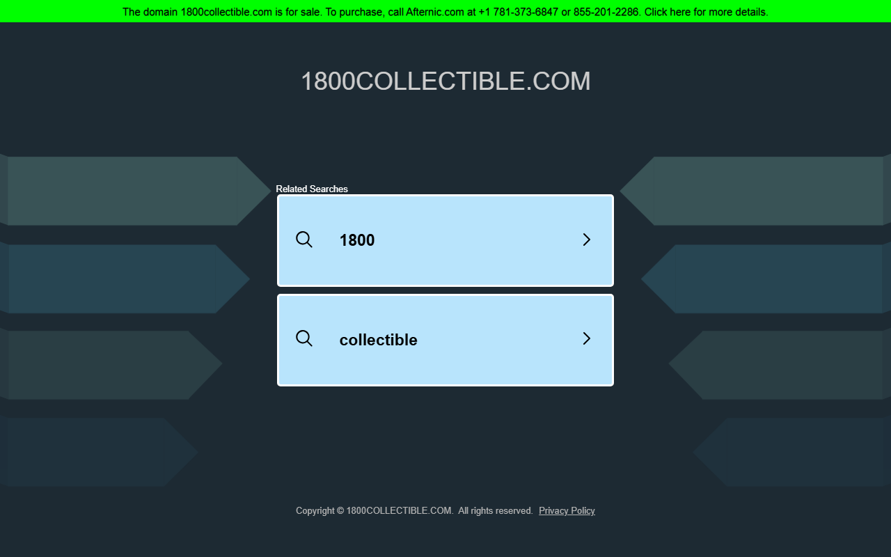 1800collectible.com screenshot