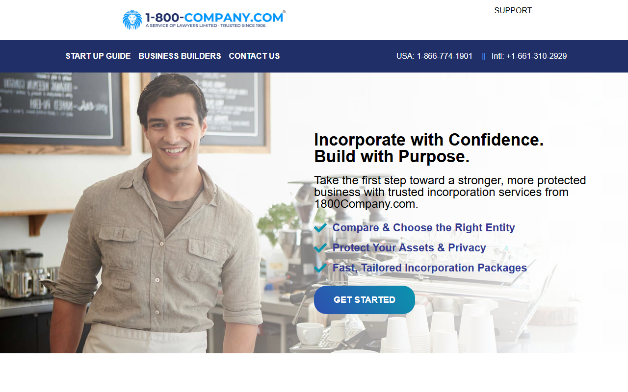 1800company.com screenshot