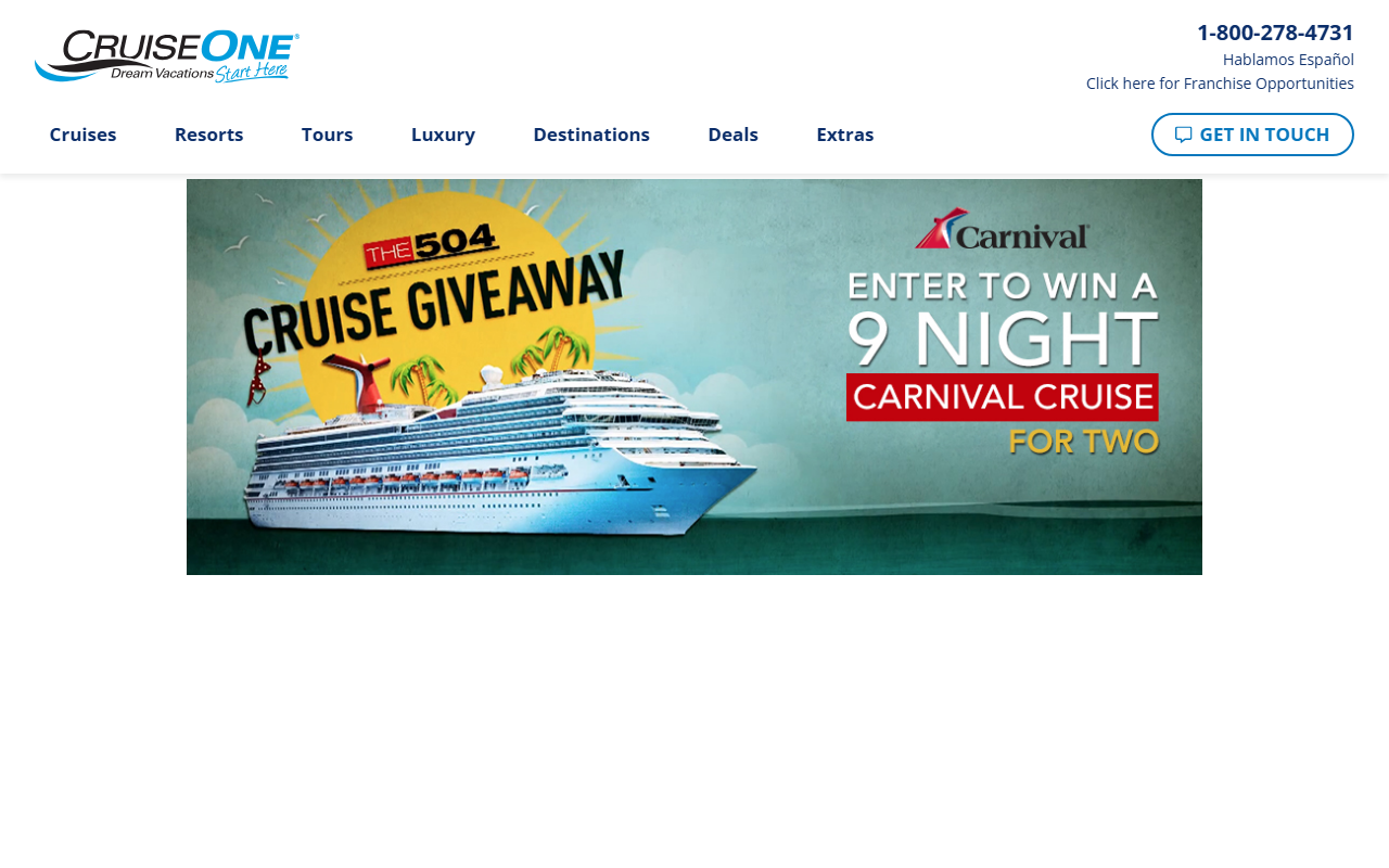 1800cruise1.com screenshot