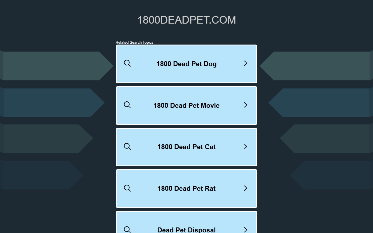 1800deadpet.com screenshot