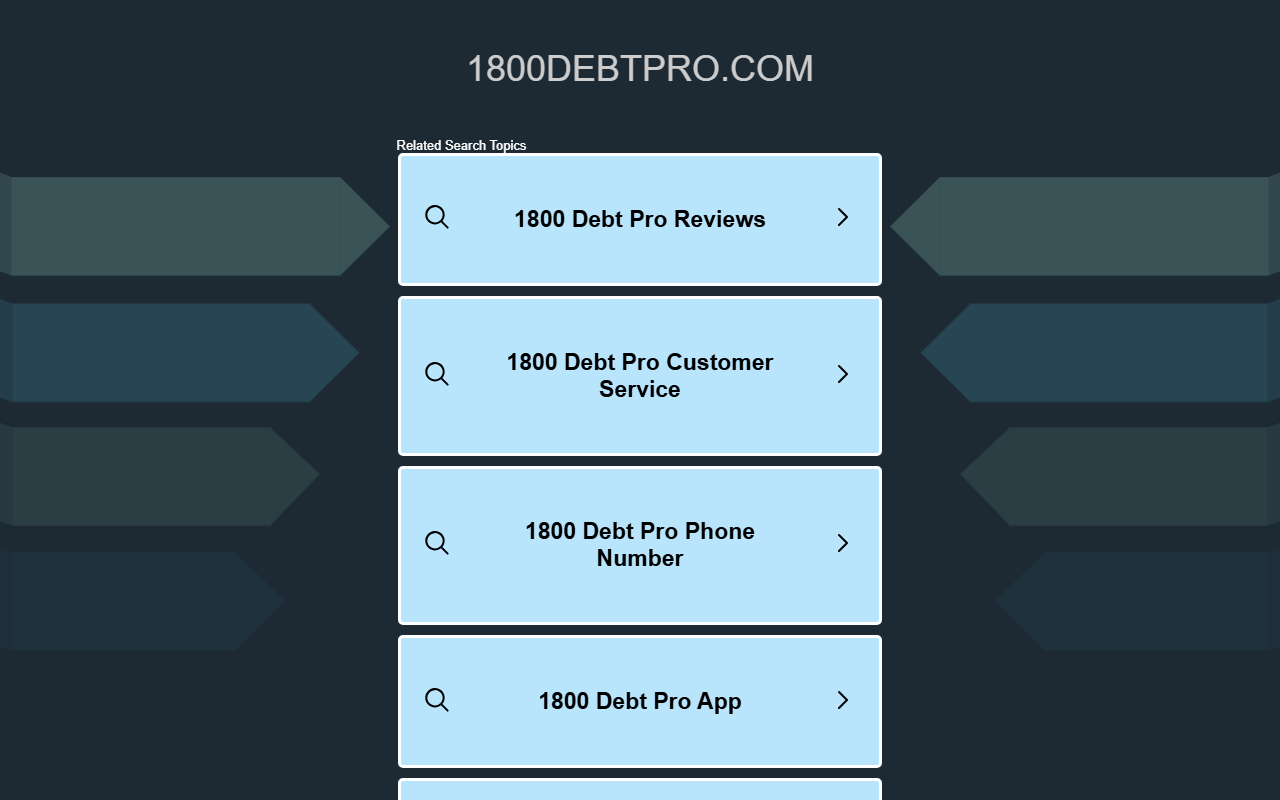 1800debtpro.com screenshot