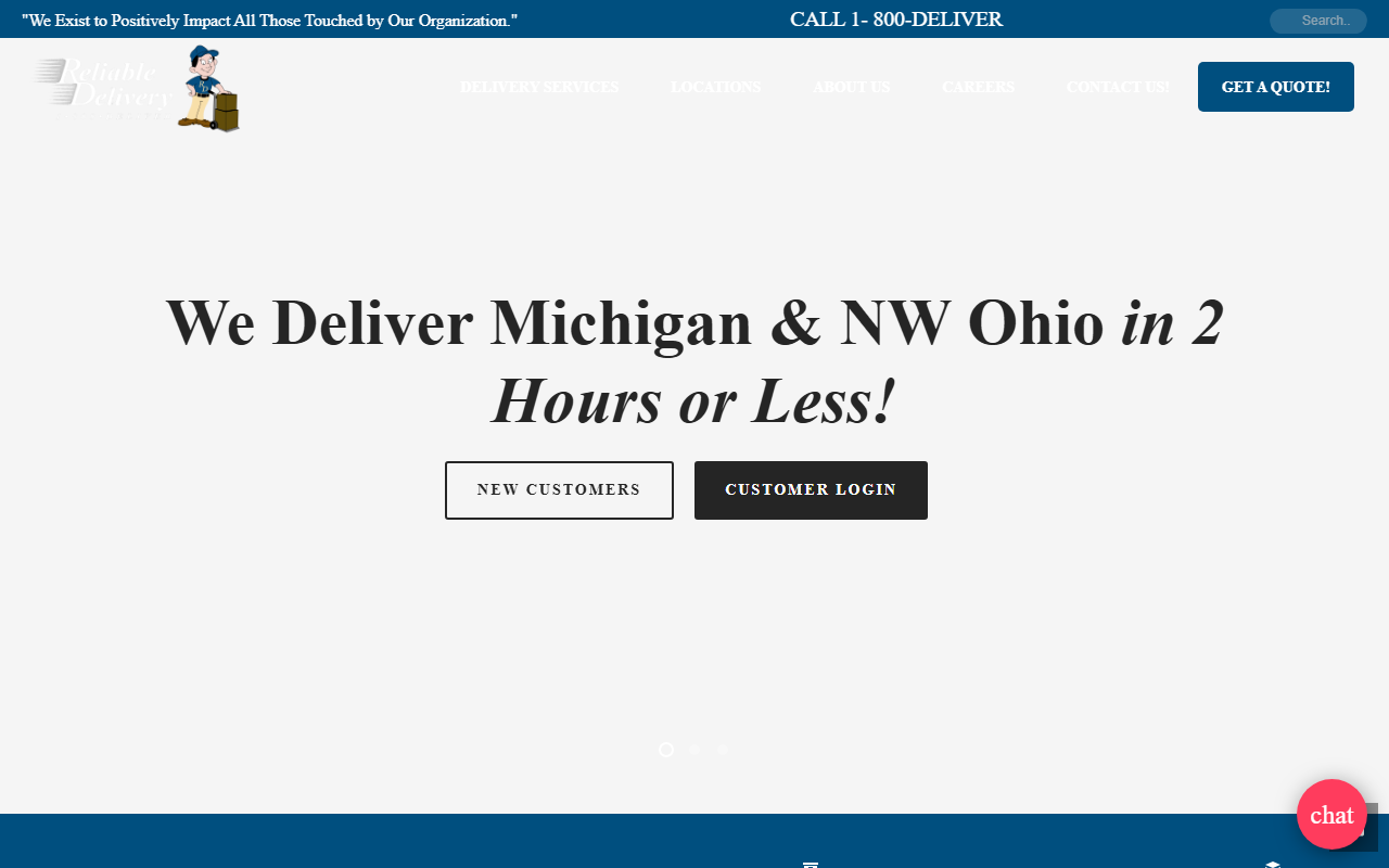 1800deliver.com screenshot