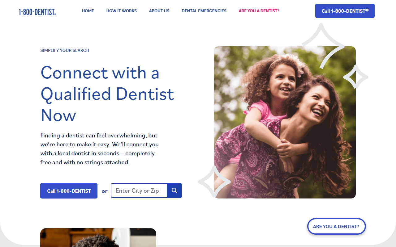 1800dentist-la.com screenshot
