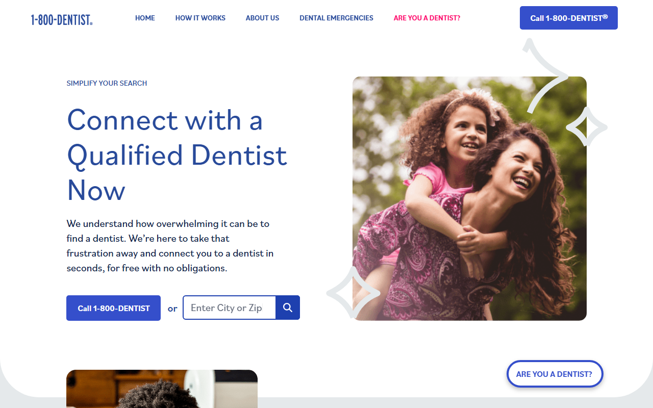 1800dentist.com screenshot
