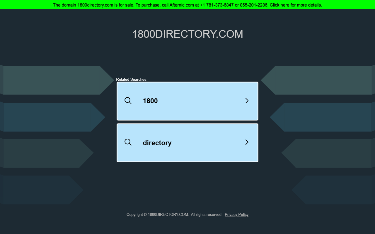 1800directory.com screenshot