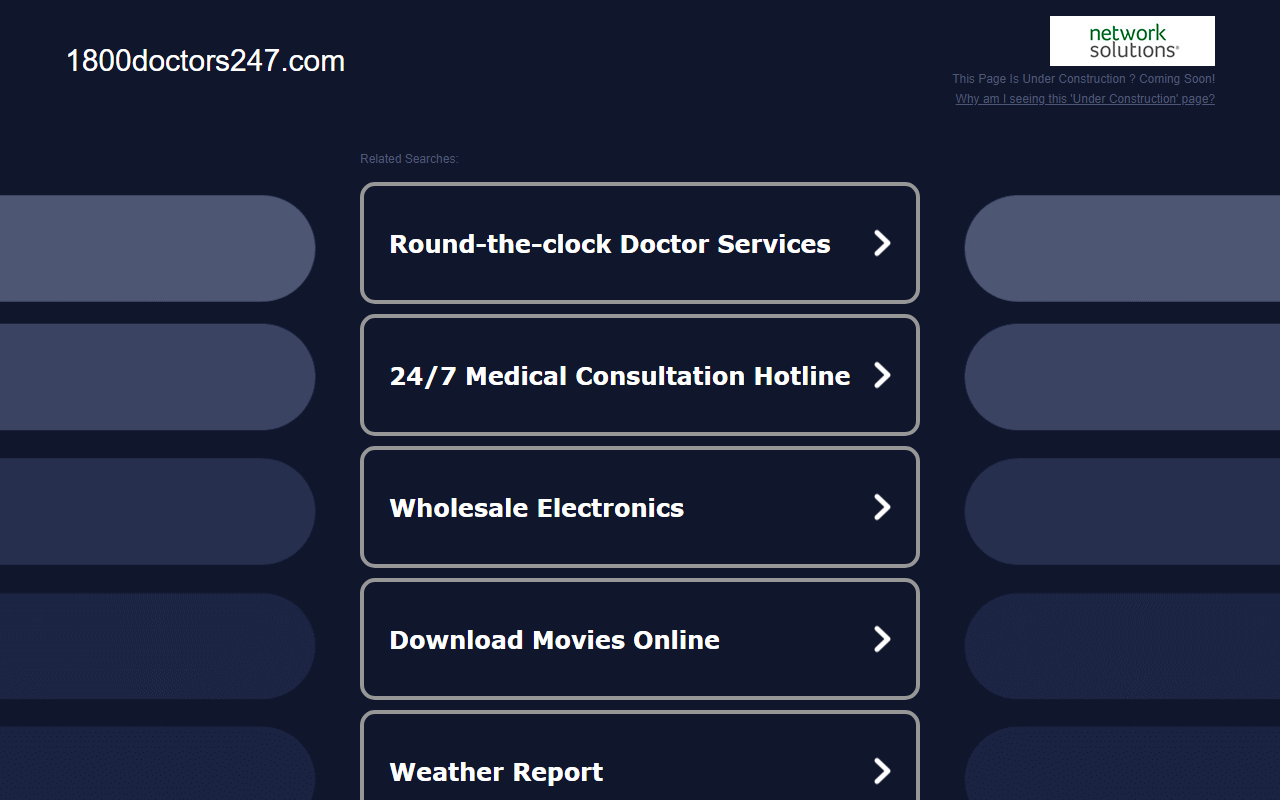 1800doctors247.com screenshot
