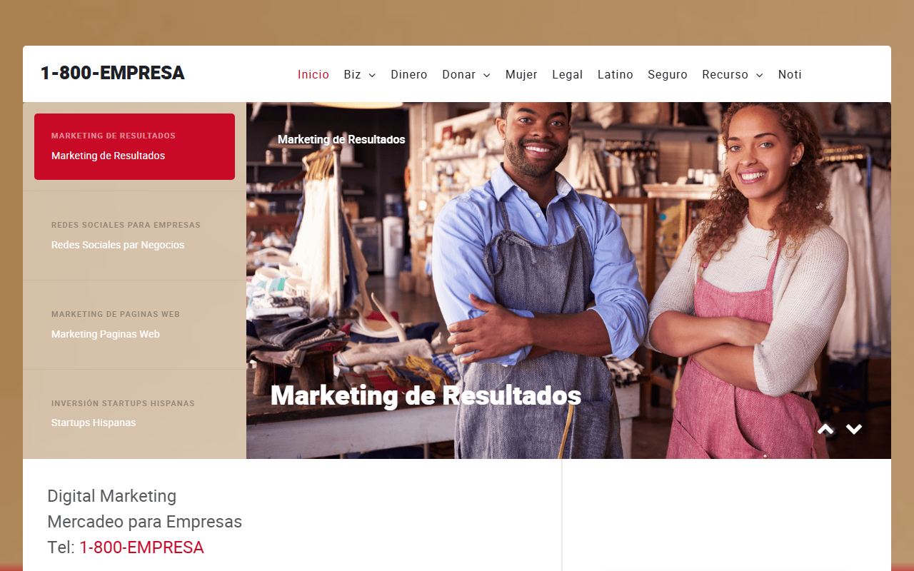 1800empresa.com screenshot