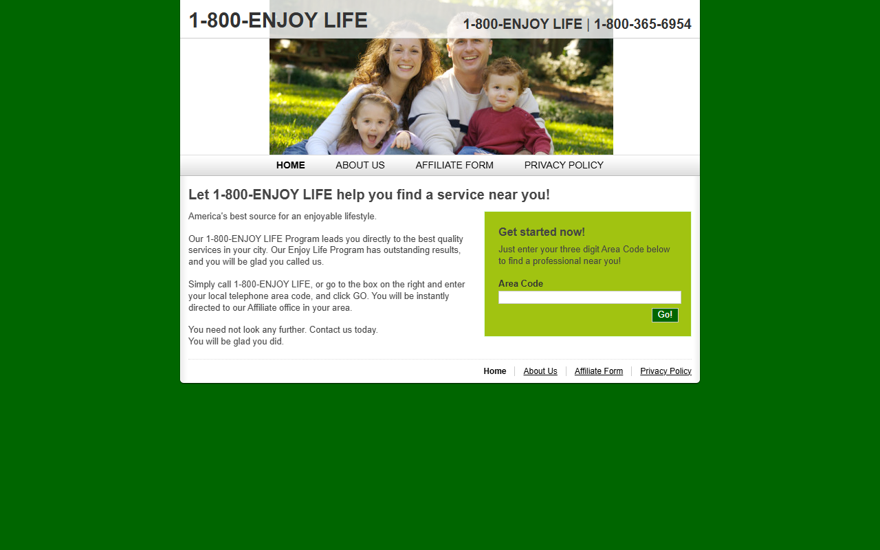 1800enjoylife.com screenshot