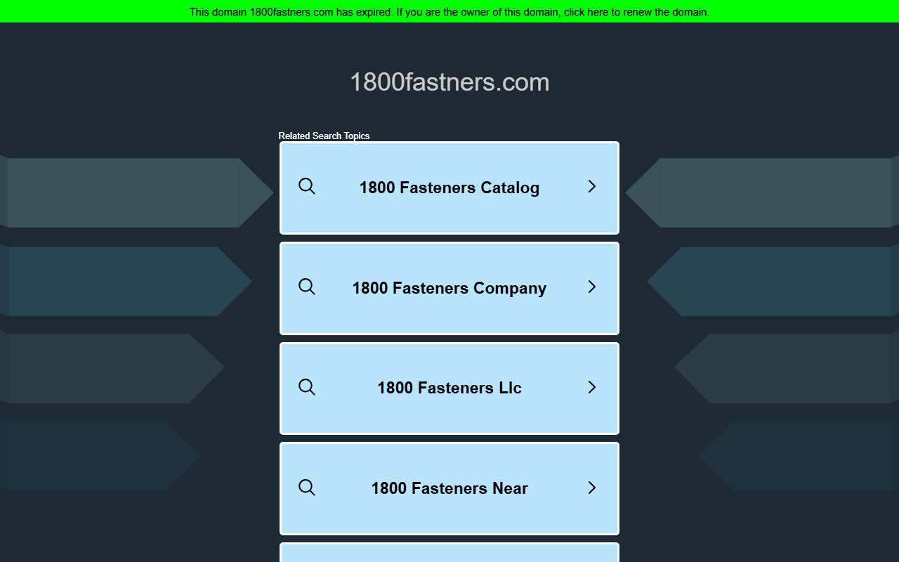 1800fastners.com screenshot