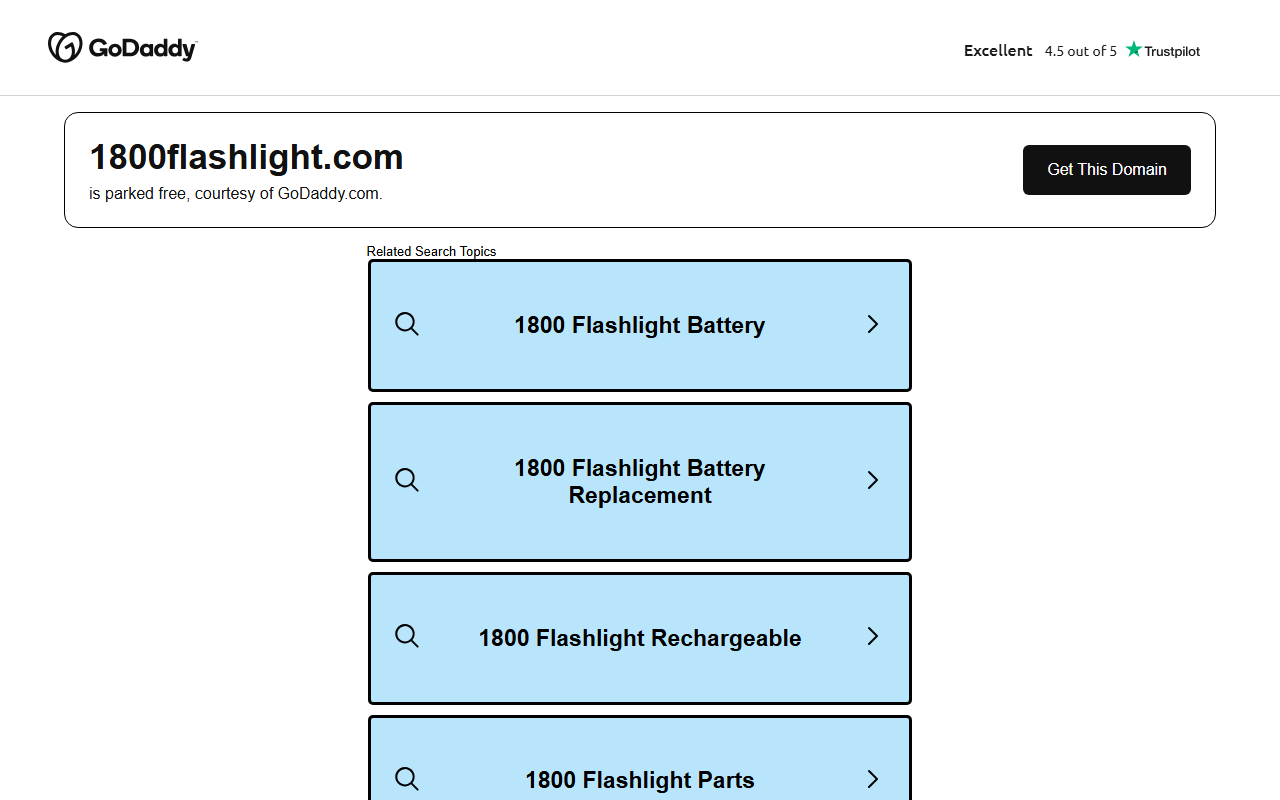 1800flashlight.com screenshot