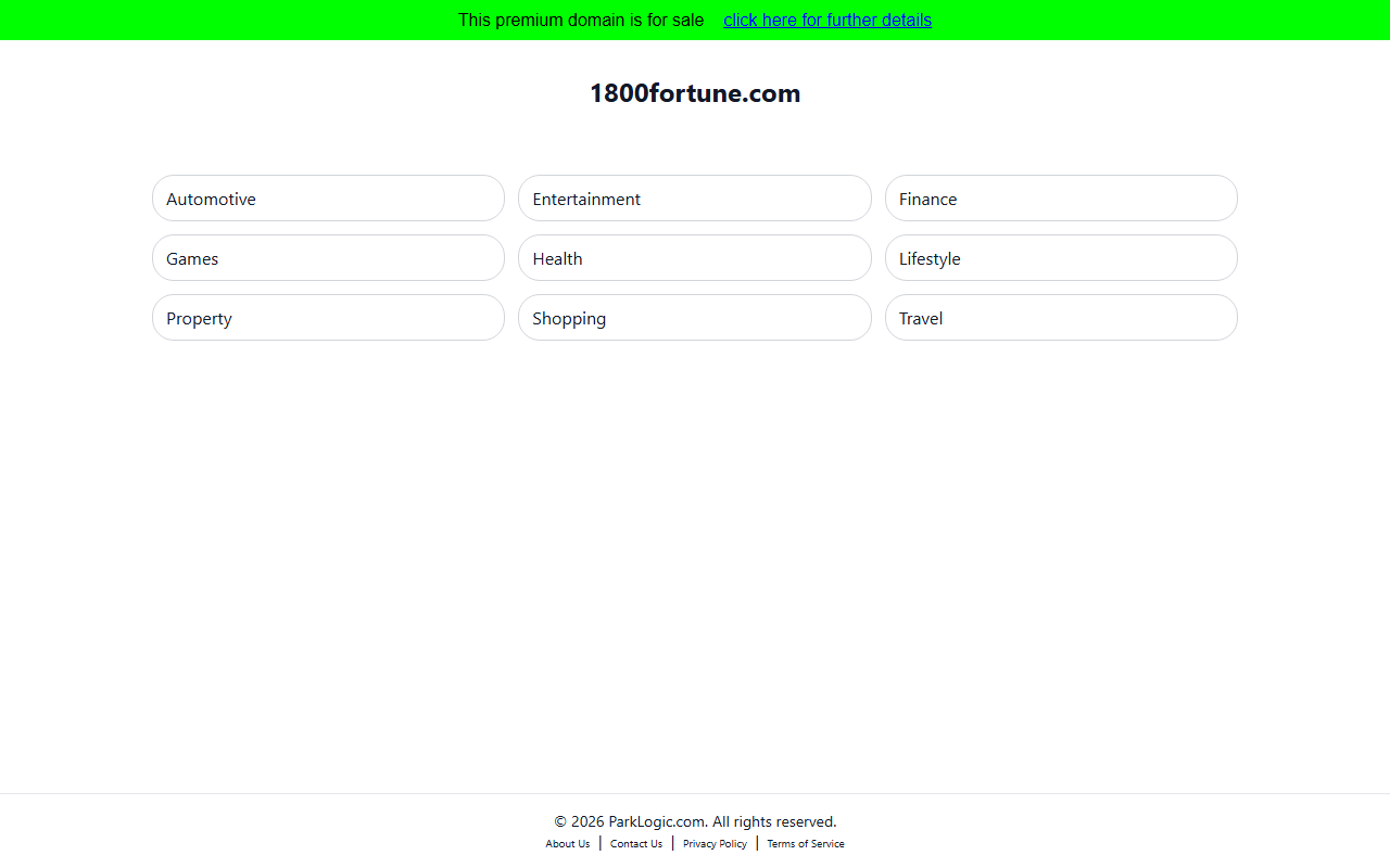 1800fortune.com screenshot