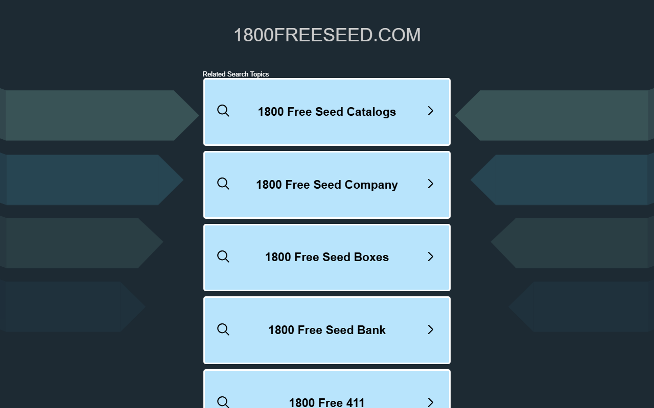 1800freeseed.com screenshot