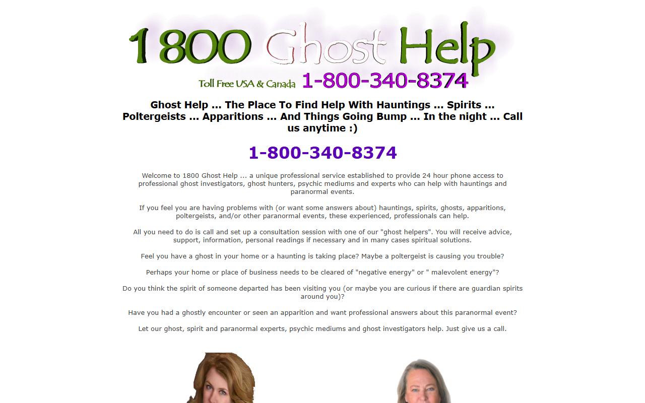 1800ghosthelp.com screenshot