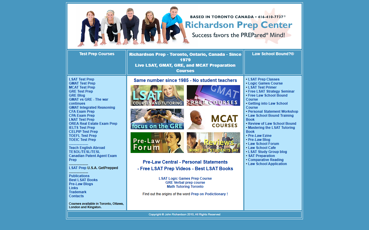 1800gmatprep.com screenshot