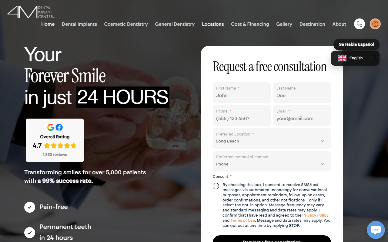 1800godental.com screenshot