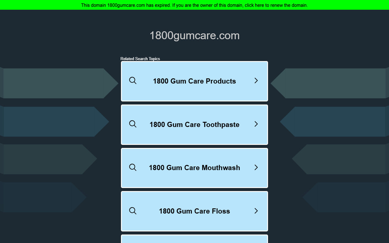 1800gumcare.com screenshot