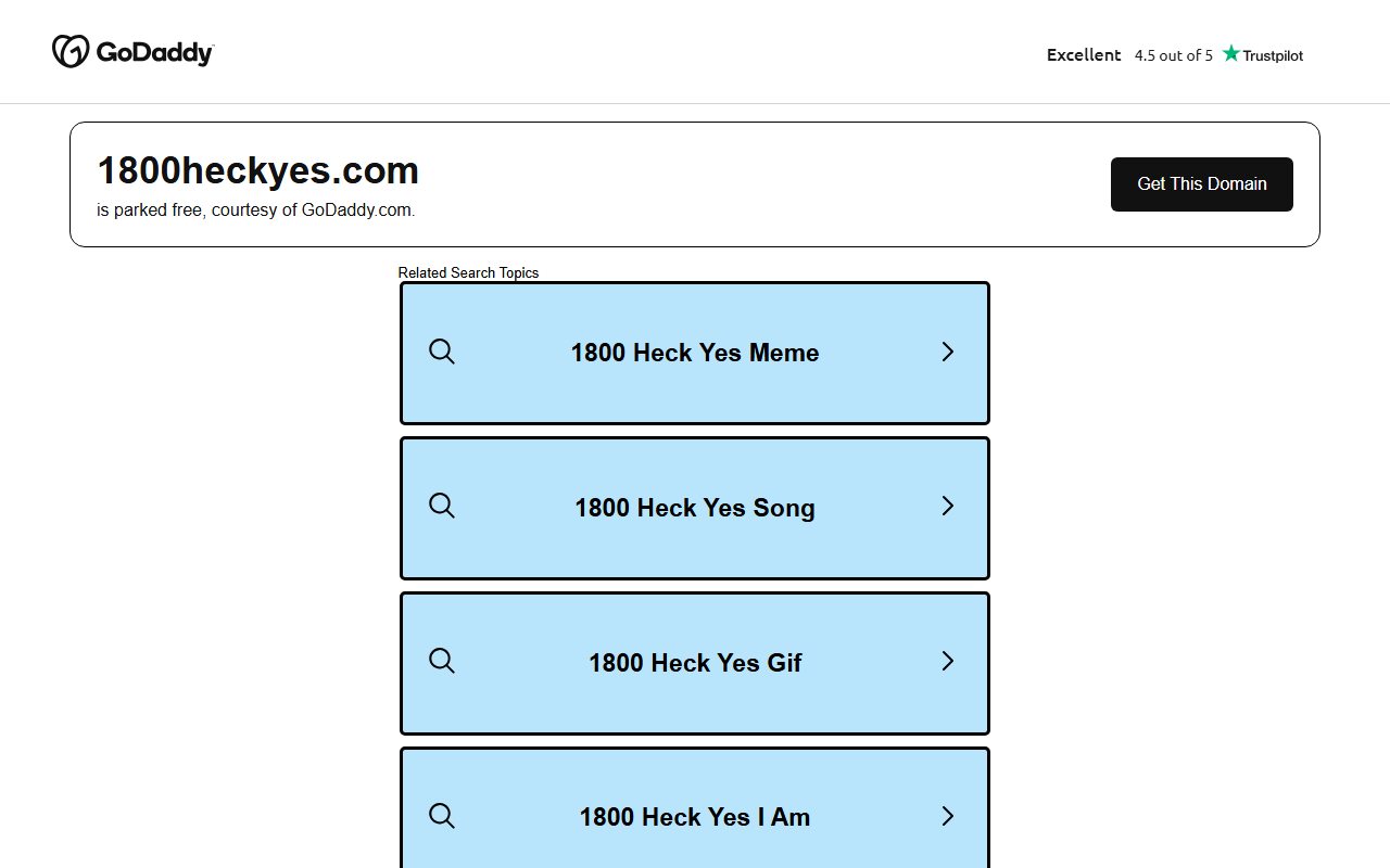 1800heckyes.com screenshot