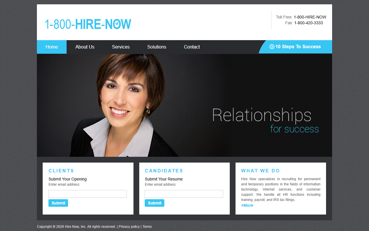 1800hirenow.com screenshot