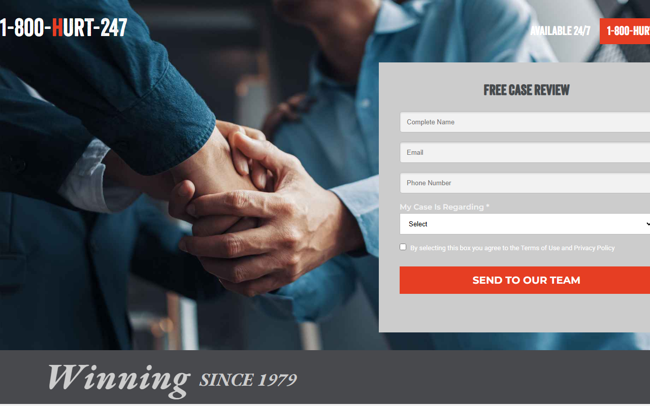 1800hurt247.com screenshot