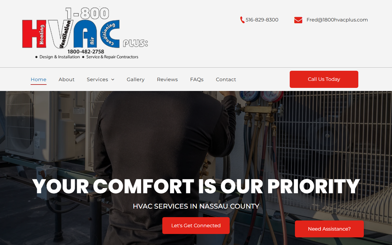 1800hvacplus.com screenshot