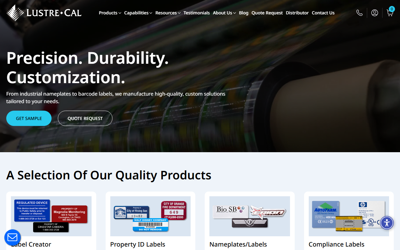 1800idlabel.com screenshot