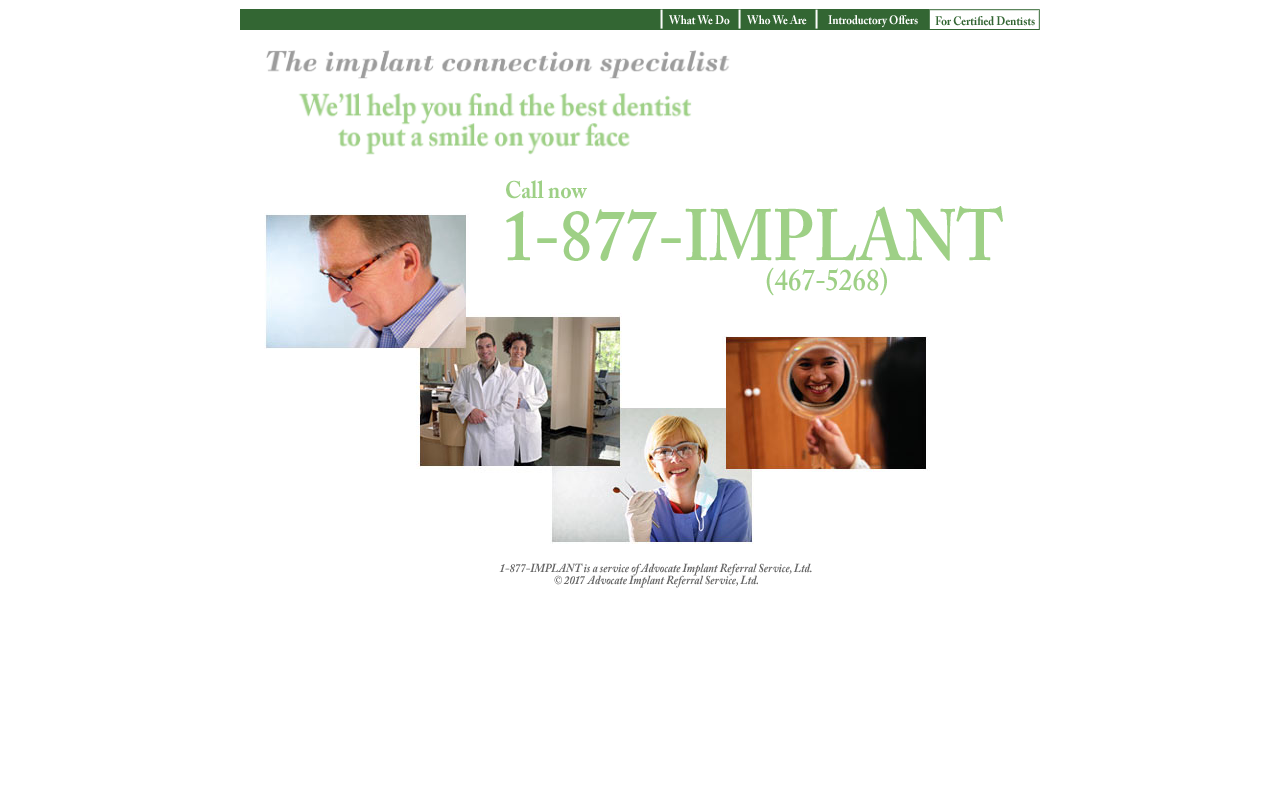1800implant.com screenshot