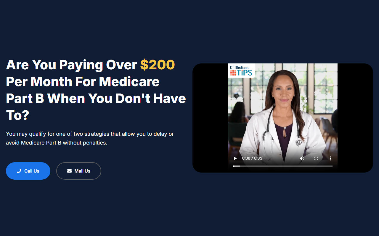 1800insurancect.com screenshot