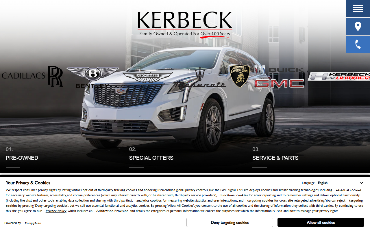 1800kerbeck.com screenshot