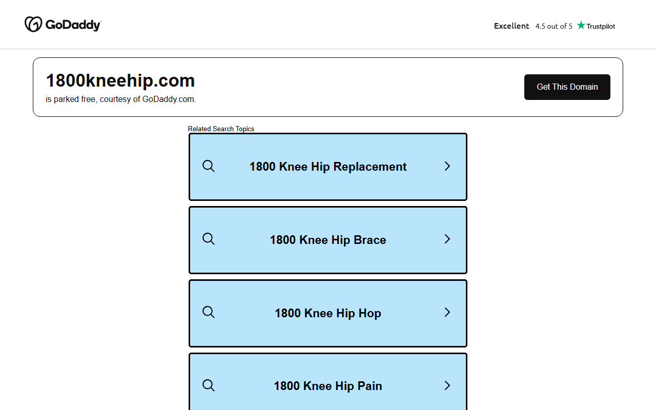 1800kneehip.com screenshot