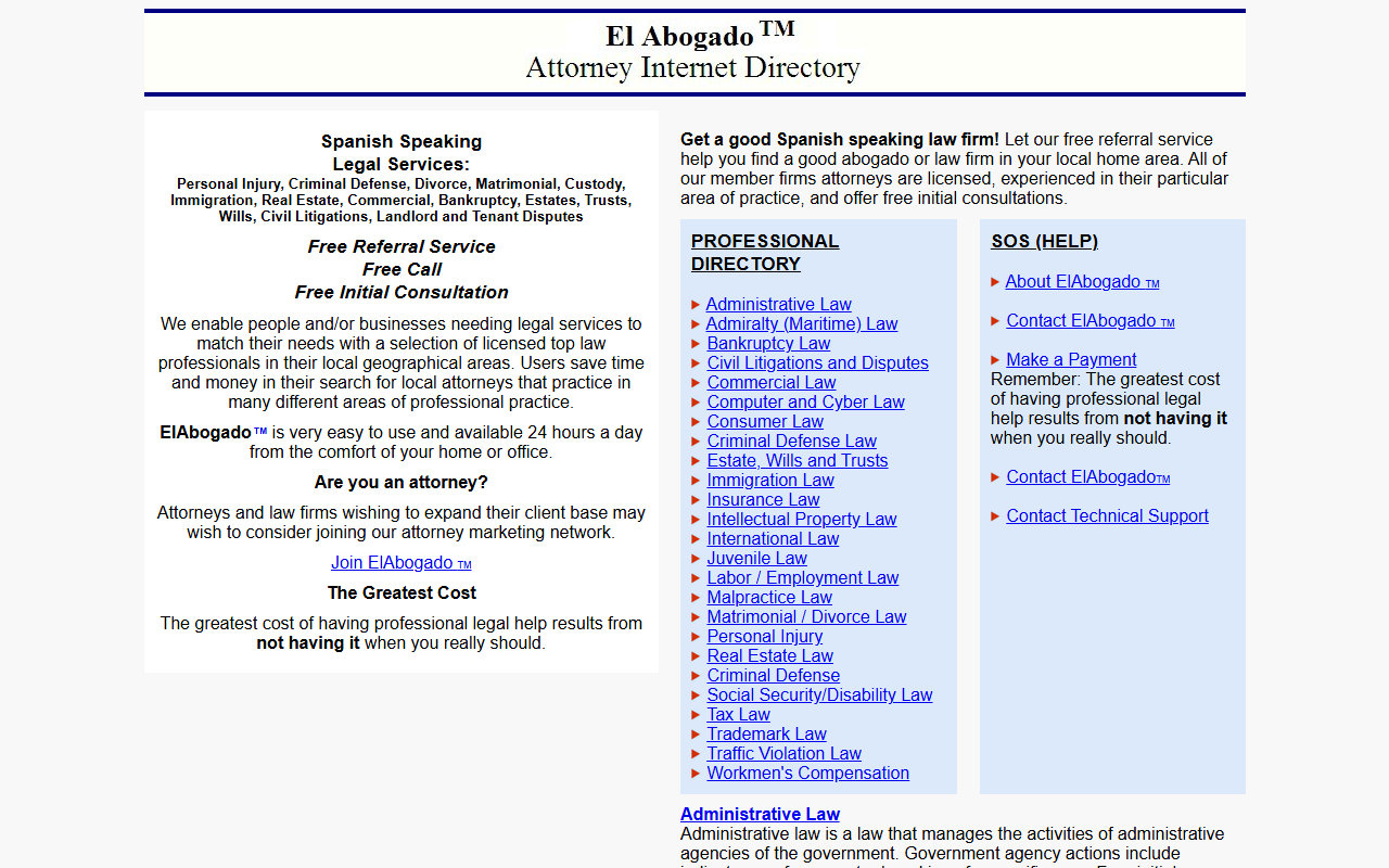 1800laabogados.com screenshot
