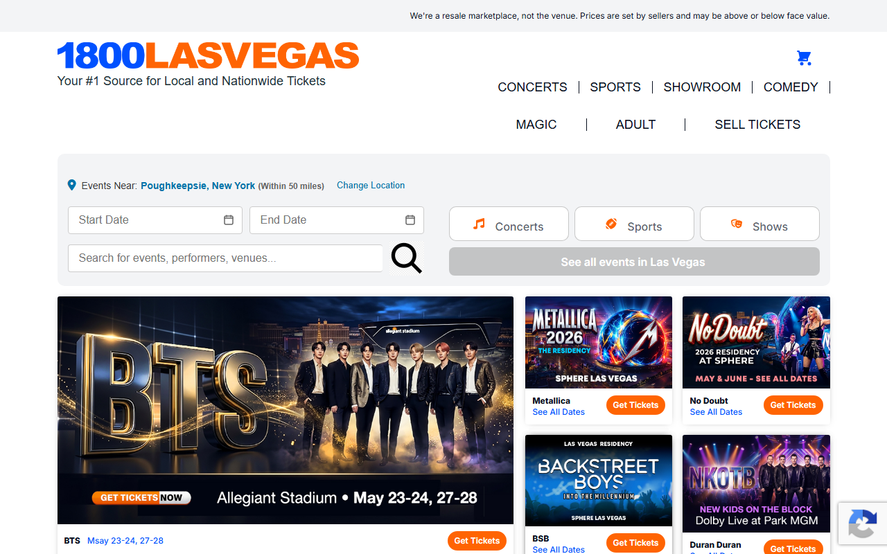 1800lasvegas.com screenshot