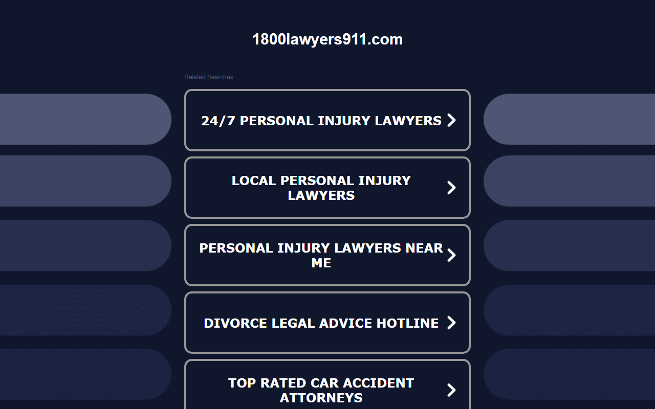 1800lawyers911.com screenshot