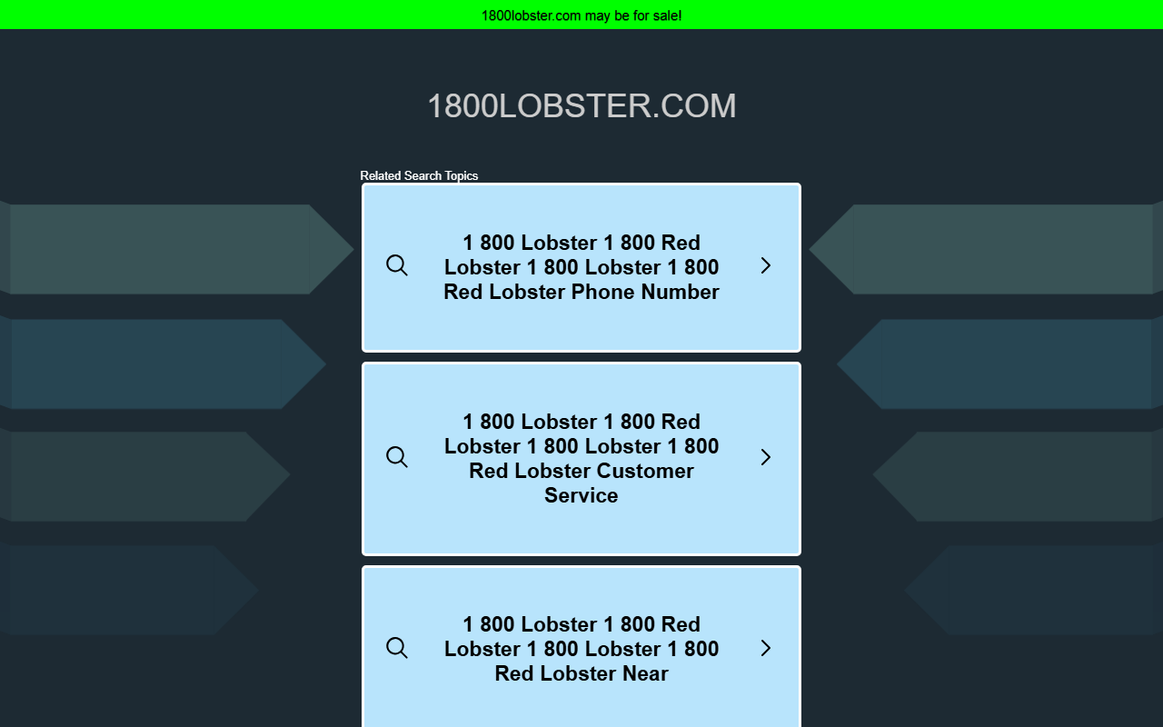 1800lobster.com screenshot
