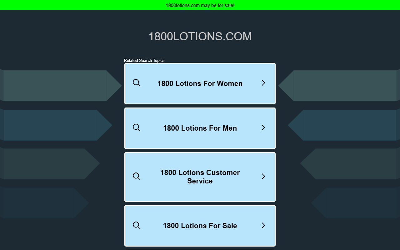1800lotions.com screenshot